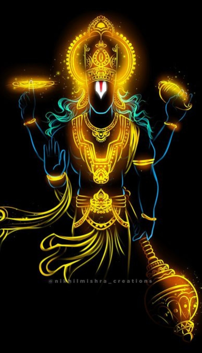วอลเปเปอร์มือถือ พระวิษณุ Wallpaper Vishnu