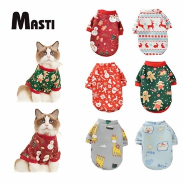 MASTI ส่งจากไทย!! เสื้อผ้า พิมพ์ลายน่ารัก สำหรับสัตว์เลี้ย สุนัข แมว สไตล์คริสต์มาส